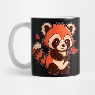 Valentine Red Panda Mug